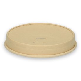 Låg til papkrus, pap, plastfri, Ø8 cm, 50 stk.