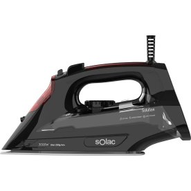 SOLAC Dampstrygejern - PV2490, Sort