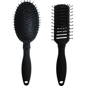 Hårbørste, assorteret, sort