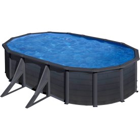 Swim & Fun oval pool 500 x 300 x 120 cm, grafit