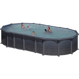 Swim & Fun oval pool 730 x 375 x 132 cm, grafit