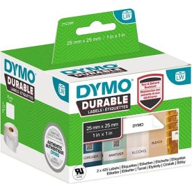 Dymo LabelWriter Durable etiketter str. 25 x 25 mm