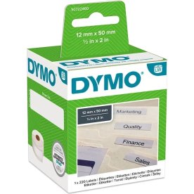 Dymo lW hængemappetiket 12x50 mm