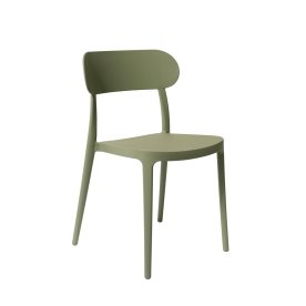 Haiti Havestol, plast, UV, stabelbar, olivengrøn