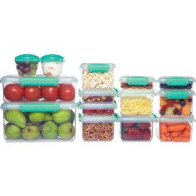 Sistema Klip It+ opbevaringsboks, 28 dele, teal