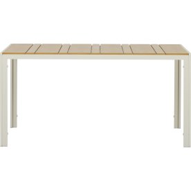 Noah Havebord 150x90cm, teak/sandy grey