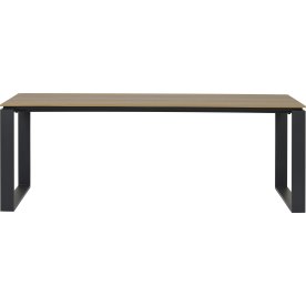 Martinus Havebord 210x100cm, sort/valnød bøg