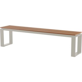 Martinus Havebænk, 180x36cm, teak/sandy grey