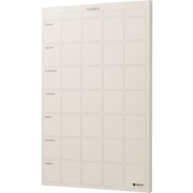 NAGA Magnetisk ståltavle, 40 x 60 cm, ugeplan