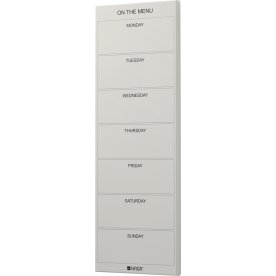 NAGA Magnetisk ståltavle, 20 x 60 cm, madplan