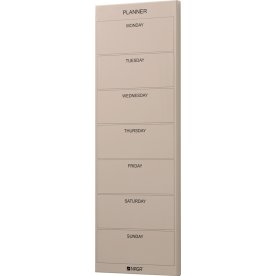 NAGA Magnetisk ståltavle, 20 x 60 cm, ugeplan