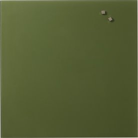 NAGA Magnetisk Glastavle, 45 x 45 cm, mørkegrøn