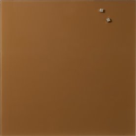 NAGA Magnetisk Glastavle, 45 x 45 cm, brun