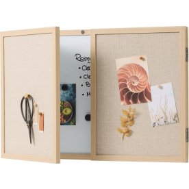 NAGA Whiteboard/opslagstavle m/låger, 40 x 60 cm