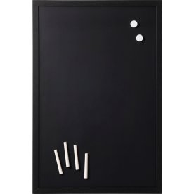 NAGA Magnetisk Kridttavle m/sort ramme, 40 x 60 cm