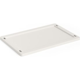 HAY Colour Crate Låg Plastic, small, knækket hvid