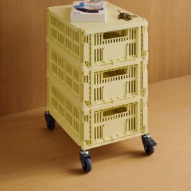 HAY Colour Crate Hjul Sæt m/4, medium, grå