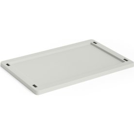 HAY Colour Crate Låg Plastic, small, grå