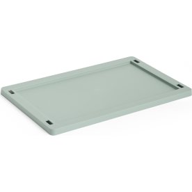 HAY Colour Crate Låg Plastic, small, grøn