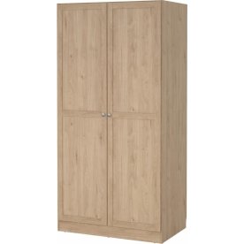 Coreline garderobeskab 2 døre, eg