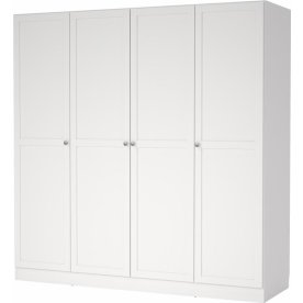 Coreline garderobeskab 4 døre, hvid