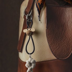 Kay Bojesen Nøglering Abe, træ/sort