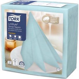 Tork Linstyle Middagsserviet, Isblå, 50 stk.