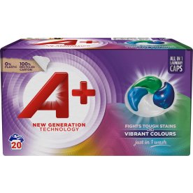 A+ Active 4 Vaskekapsler | Colour | 20 stk.