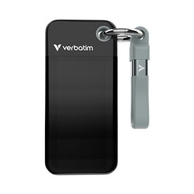 Verbatim USB nøglering 3.2 Gen 2 512GB, Sort