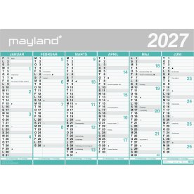 Mayland 26/27 Kæmpekalender, 2x6 mdr.