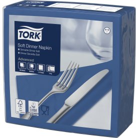 Tork Middagsserviet, 3-lag, Mørkeblå, 100 stk.