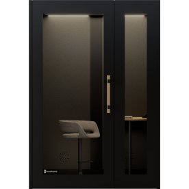 PhoneAlone Arbejdsboks, Sort/ Eg lameller