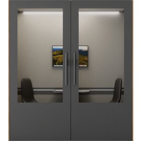 PhoneAlone Dobbeltboks, 2 pers., Grå/lys eg