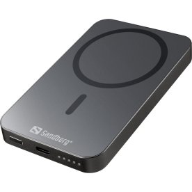 Sandberg Powerbank Trådløs, Magnet - 5000 ALU
