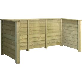 Plus Klink Renovationsskjuler, 3 spande, natur