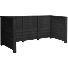 Plus Klink Renovationsskjuler, 3 spande, sort