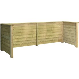 Plus Klink Renovationsskjuler, 4 spande, natur