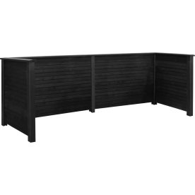 Plus Plank Renovationsskjuler, 4 spande, sort