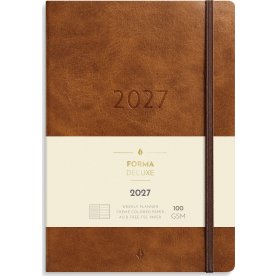 Mayland 2027 Kalender, Forma Deluxe A5, brun