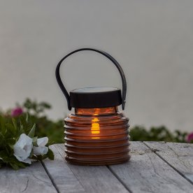 Aston Solar Krukke, H12 cm, brun