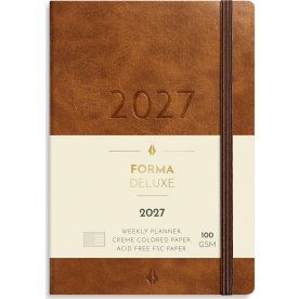 Mayland 2027 Kalender, Forma Deluxe A6, brun