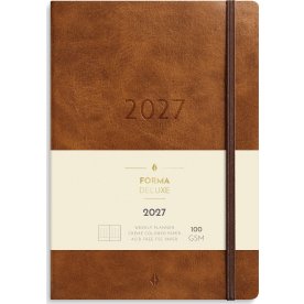 Mayland 2027 Kalender, Forma Deluxe høj., A5, brun