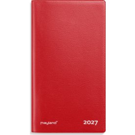 Mayland 2027 Kalender, Index Planner, vinyl, rød