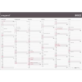 Mayland 2027 Kæmpekalender, Moderne, 2x6 mdr.