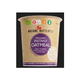 Madame Butterfly Øko havregrød Æble-Blåbær, 55 g
