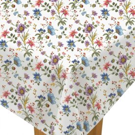 Voksdug blomster med bær, 140 cm, 5 meter