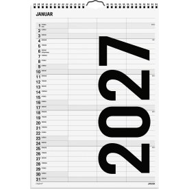 Mayland 2027 Vægkalender, Black & White, 3 kol.