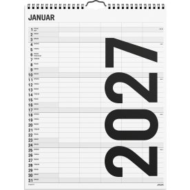 Mayland 2027 Vægkalender, Black & White, 5 kol.