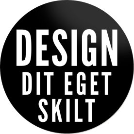 Skilt | Rund | Ø10 cm