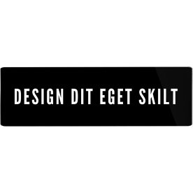 Skilt | Rektangel | 21 x 6,5 cm